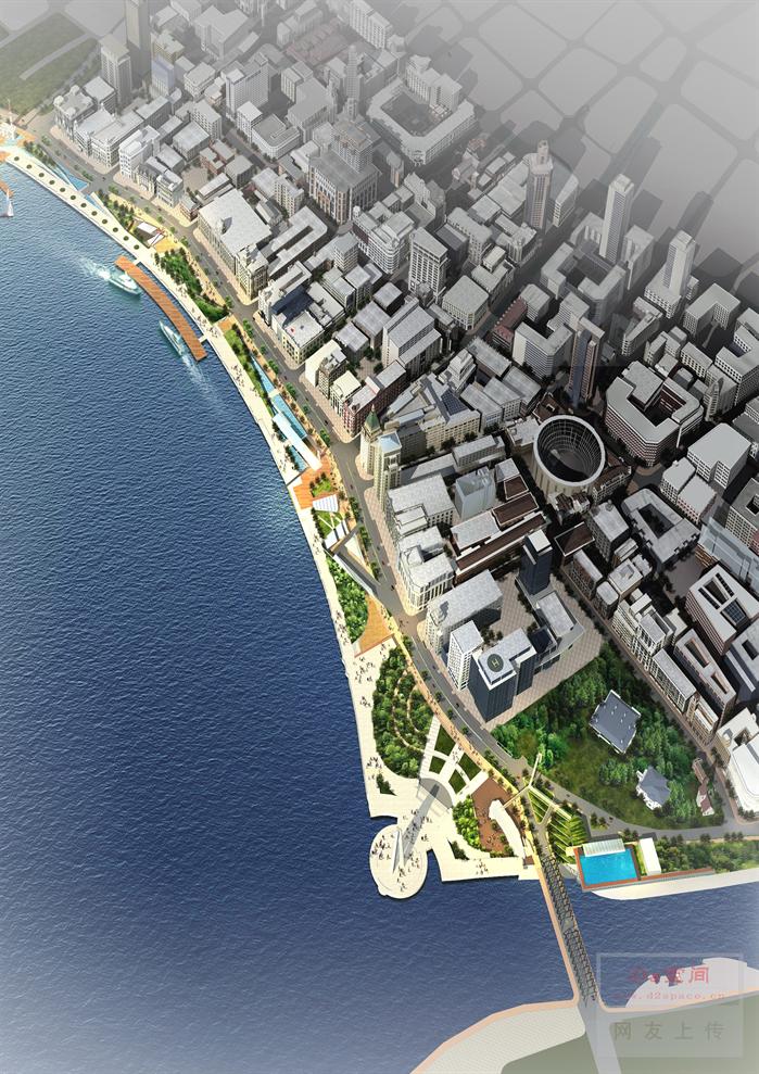 上海市某现代风格滨水景观规划设计全套方案