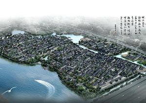 江苏某现代风格滨水渔村规划设计全套方案