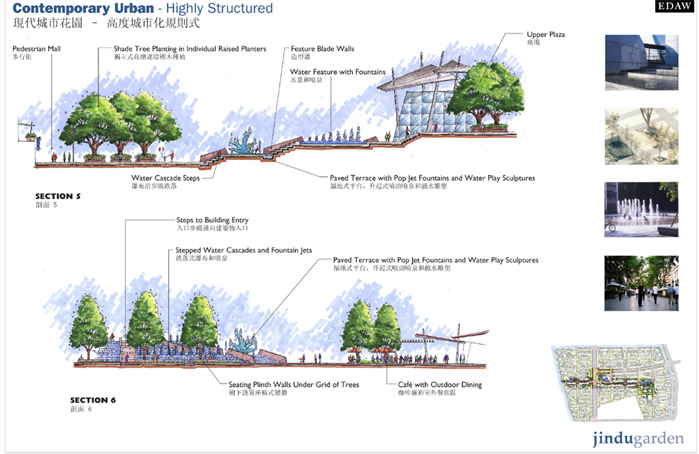 杭州某现代风格花园式住宅小区景观规划设计全套文本