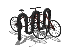 某自行车方案设计SU(草图大师)模型素材