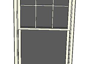 某现代窗户装饰设计方案SU(草图大师)模型