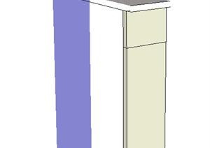 一个厨房橱柜SU(草图大师)素材模型