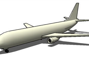 某飞机方案设计模型SU(草图大师)素材