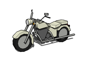 某现代风格摩托车SU(草图大师)模型素材