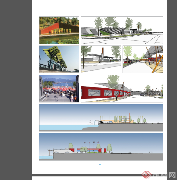 上海市某现代风格滨水景观规划设计全套方案(5)
