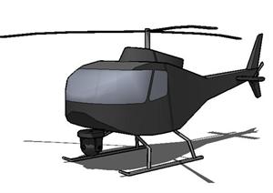 设计素材之交通工具飞机设计方案SU(草图大师)模型素材