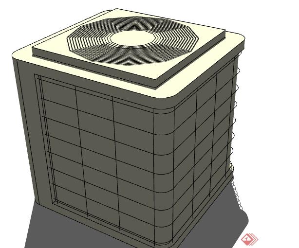 一个空调设备设计的SU模型素材