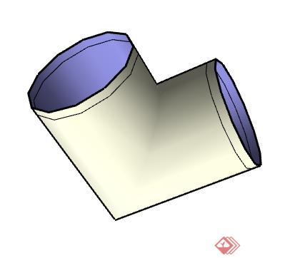 一截PVC管的SU模型素材(1)