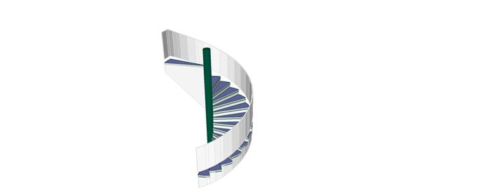 某现代风格楼梯踏步方案设计SU模型