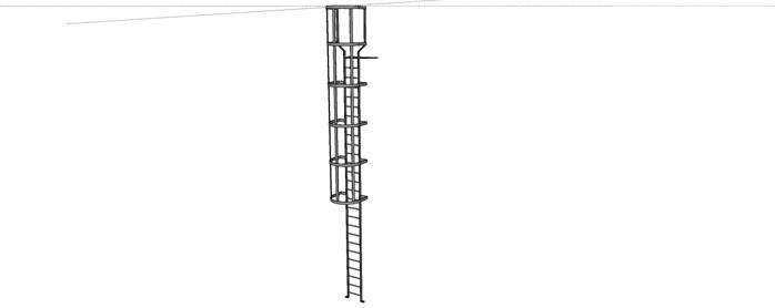 某现代风格楼梯踏步方案设计SU模型