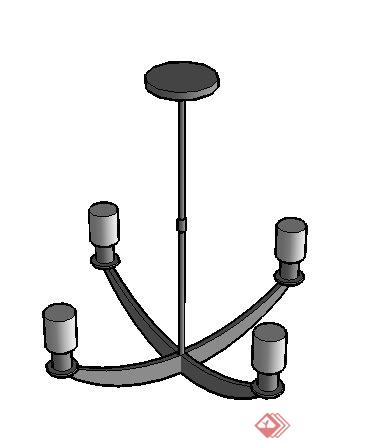 一个室内灯具SU设计模型素材(2)