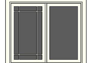 一扇窗户的门窗装饰设计SU(草图大师)模型素材
