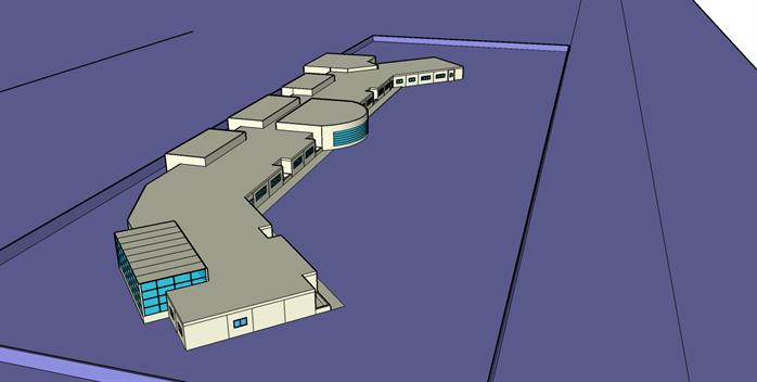 某现代幼儿园建筑设计方案SU模型1(1)