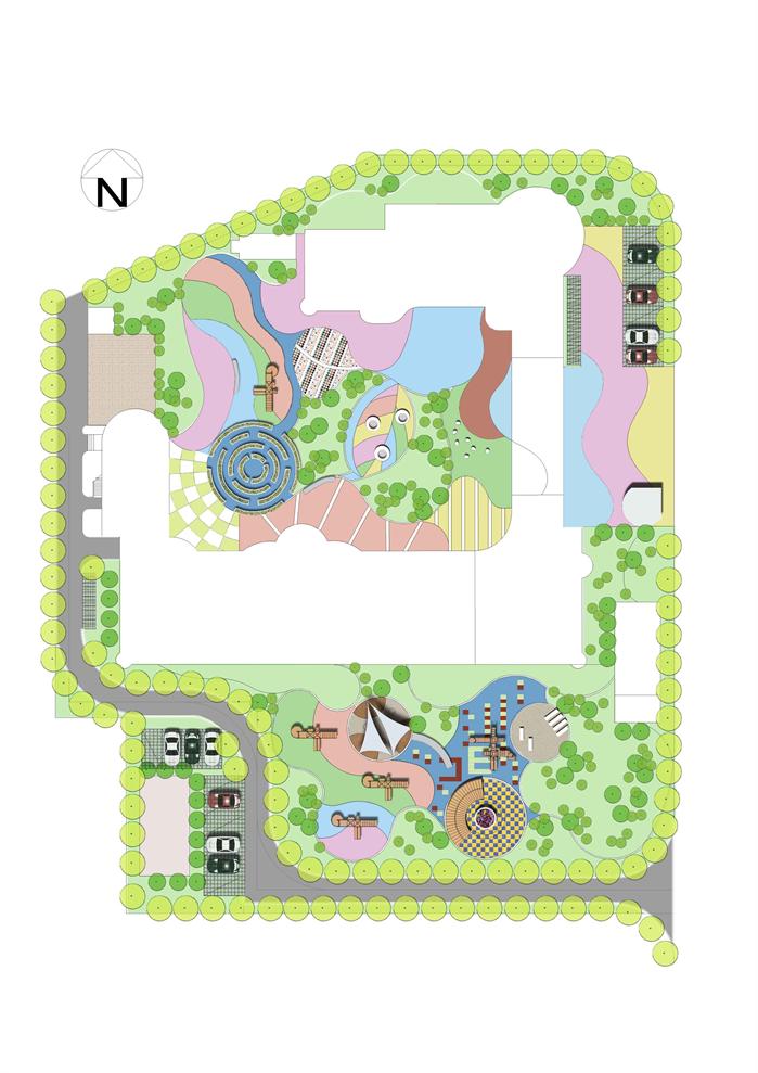 某现代风格幼儿园景观规划设计方案
