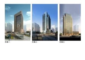 烟台某现代办公楼建筑设计方案（含SU(草图大师)模型，CAD平面及3D模型）