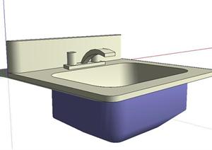 设计素材之厨卫设施洗手池设计素材SU(草图大师)模型