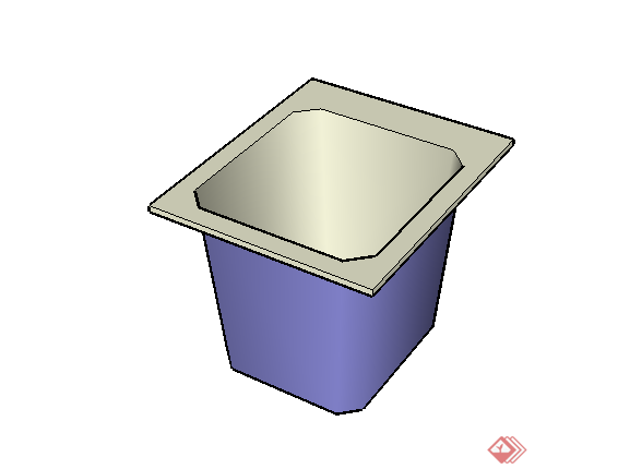 某现代风格厨卫设施水池方案设计SU模型(1)