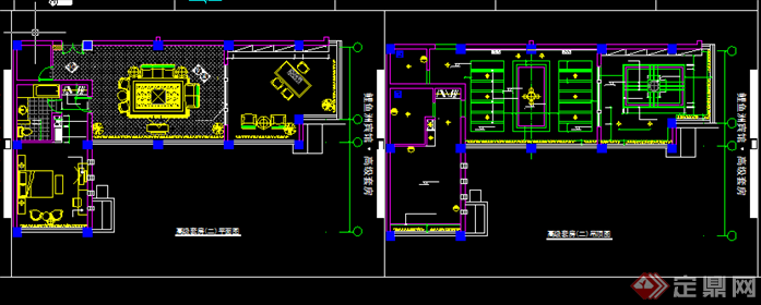 某现代风格宾馆套房建筑方案设计CAD图纸(1)