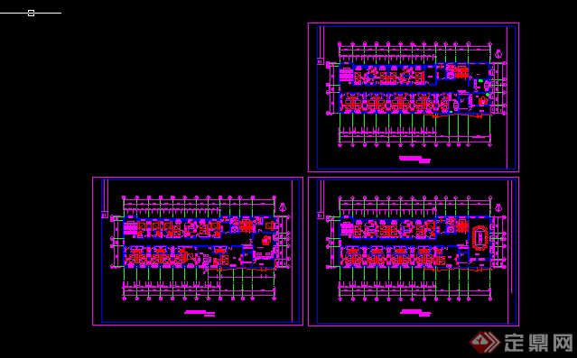 某现代风格宾馆建筑方案设计CAD图(2)