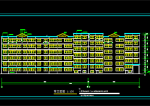 某现代风格全套多层住宅楼建筑施工图CAD图纸