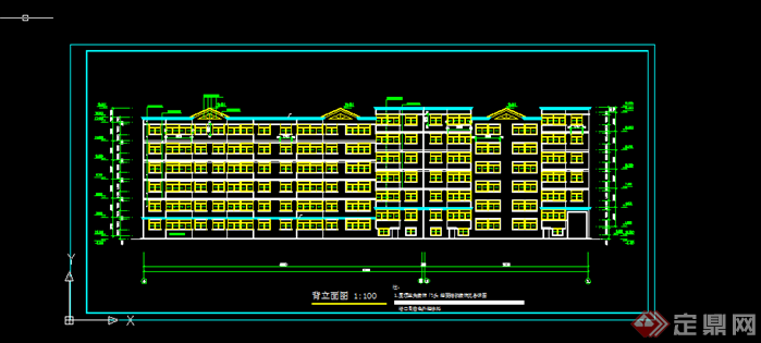 某现代风格全套多层住宅楼建筑施工图CAD图纸(1)