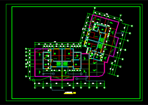 某现代风格居住楼建筑设计施工图CAD方案
