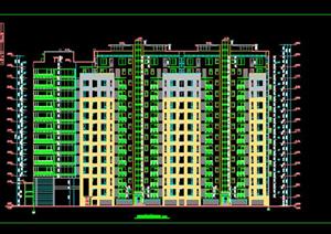 某现代高层住宅建筑设计方案图2（dwg格式）
