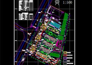 某现代风格住宅小区景观规划设计总平规划图CAD