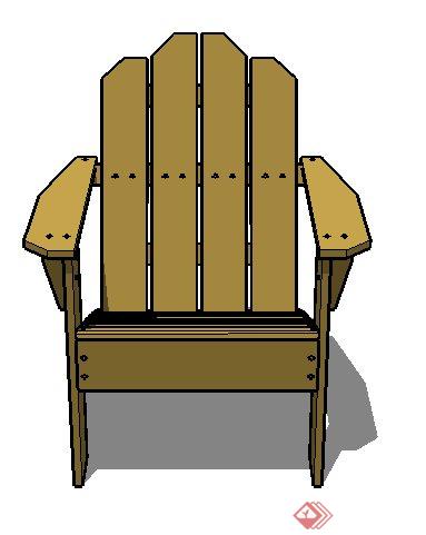 一个庭院座椅SU模型素材(2)