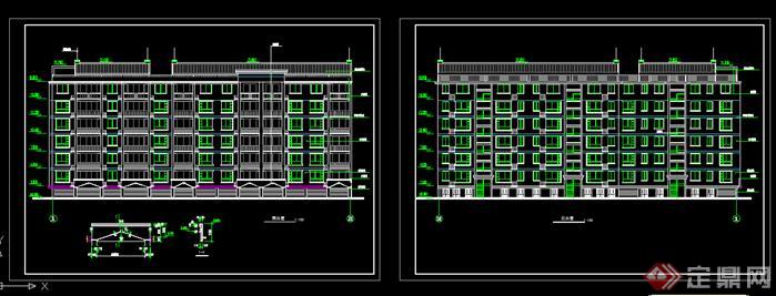 某现代住宅楼建筑设计施工图方案（dwg格式）(1)
