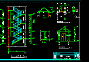 某现代风格框架住宅楼建筑施工图CAD图纸