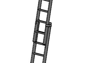 设计素材之梯子设计方案SU(草图大师)模型素材1