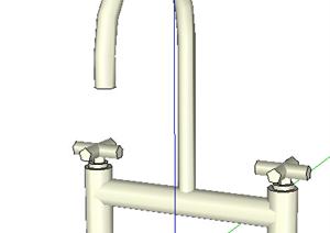 设计素材之厨卫设施水龙头设计素材SU(草图大师)模型1