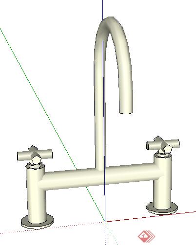 设计素材之厨卫设施水龙头设计素材su模型1(2)