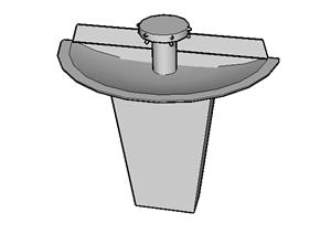 设计素材之厨卫设施洗手池设计素材SU(草图大师)模型1