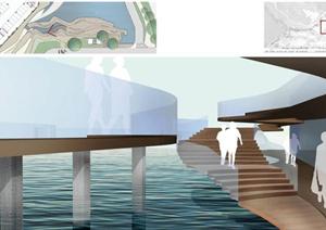 某滨水岛屿景观规划方案