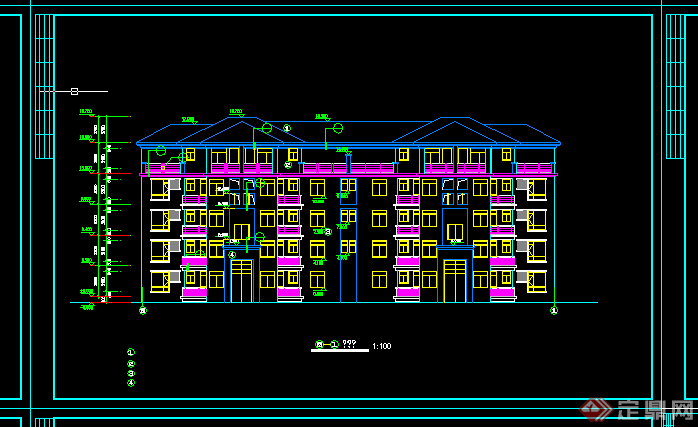 某高层住宅小区建筑方案设计施工图CAD图纸(2)