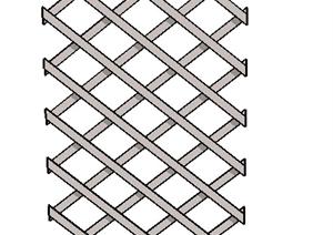 园林景观之栅栏设计该方案SU(草图大师)模型