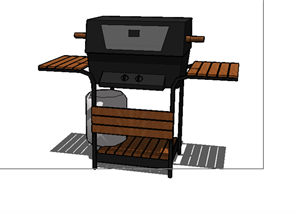 某现代风格厨卫设施煤气灶设计SU(草图大师)模型