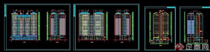 湘江某现代风格高层住宅建筑详细施工图(5)