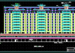 某现代商住建筑户型设计施工图方案（dwg格式）