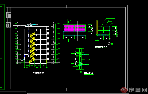 某现代风格设计院住宅楼建筑方案设计CAD图纸(3)