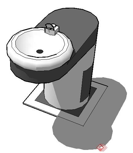 设计素材之厨卫设施洗手池设计素材su模型2(2)