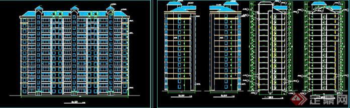 某现代风格小高层住宅建筑设计方案+施工图资料(1)