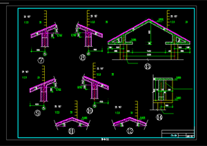 某现代风格农村住宅楼建筑方案设计CAD图纸