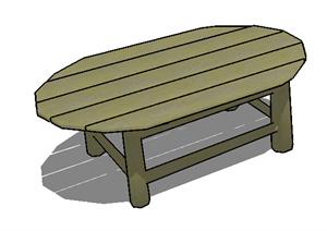 园林景观之桌子设计该方案SU(草图大师)模型