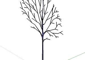 一棵景观植物树架的SU(草图大师)模型