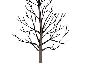 一棵树架的景观植物设计SU(草图大师)模型4