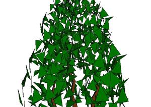 3D灌木树篱金字塔状景观植物素材SU(草图大师)模型