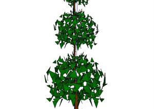 3D灌木树篱修剪球景观植物SU(草图大师)模型24